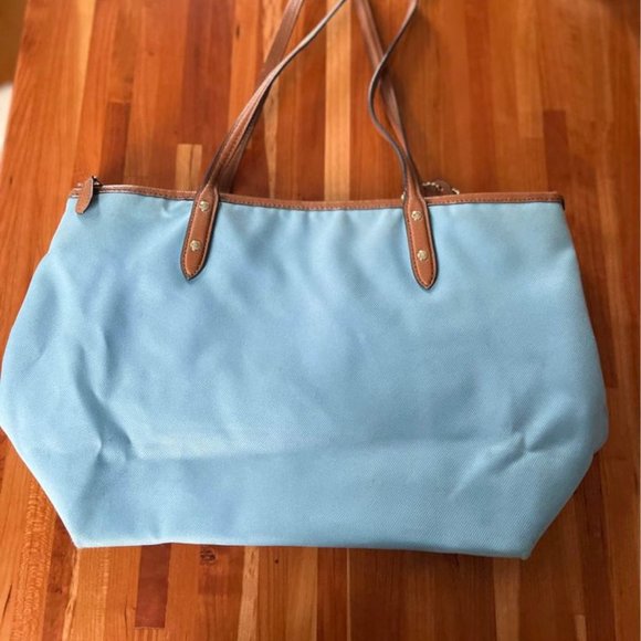 Coach Purse - canvas with leather detailing - Picture 3 of 3